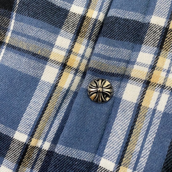 Chrome Hearts Blue Checkered Shirt - Picture 5 of 9